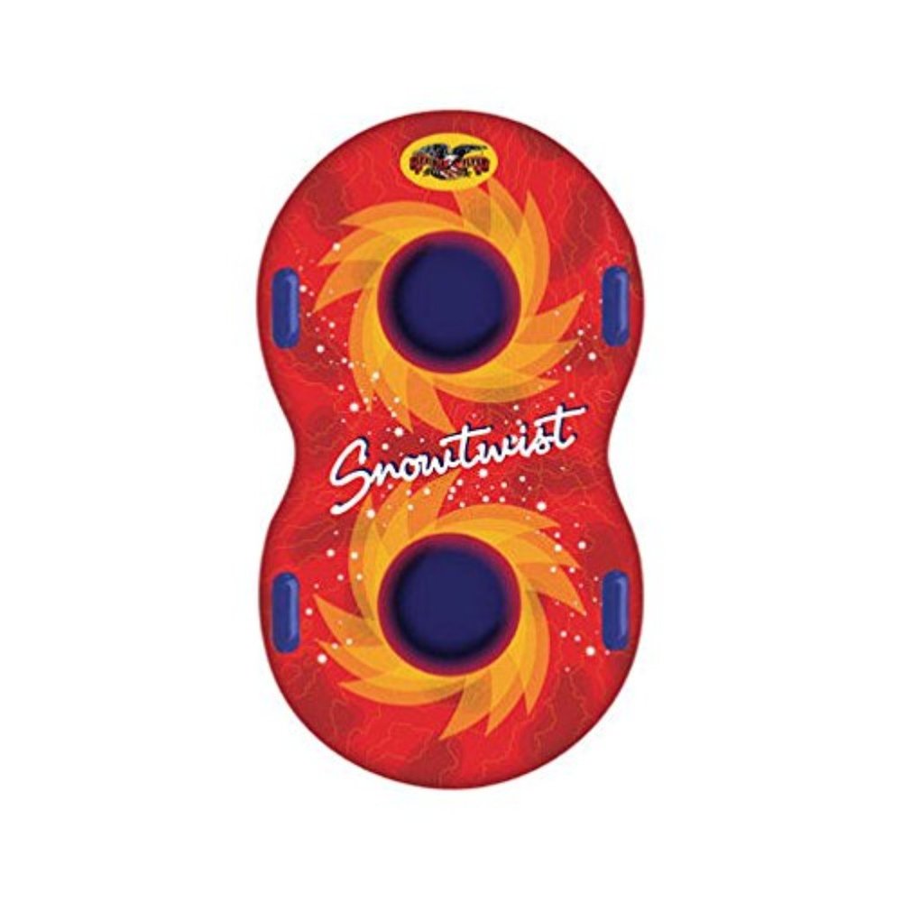 57" INFLATABLE SNOW TWIST SNOW TUBE FOR 2 PEOPLE